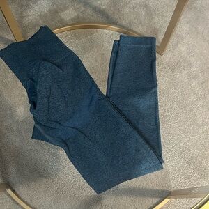 Heather navy butt lifting leggings